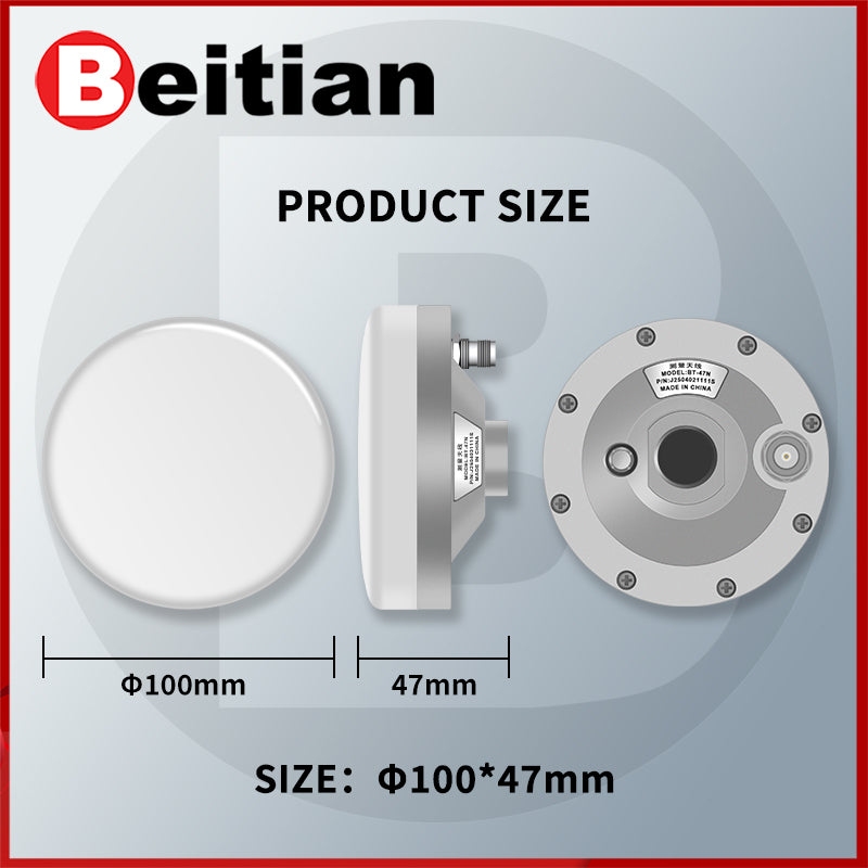 Beitian NEW 3V-12V module receiver CORS RTK GNSS Survey Antenna High precision high gain GPS GLONASS BDS GALILEO, TNC-K, BT-47N Beitian NEW 3V-12V module receiver CORS RTK GNSS Survey Antenna High precision high gain GPS GLONASS BDS GALILEO, TNC-K, BT-47N